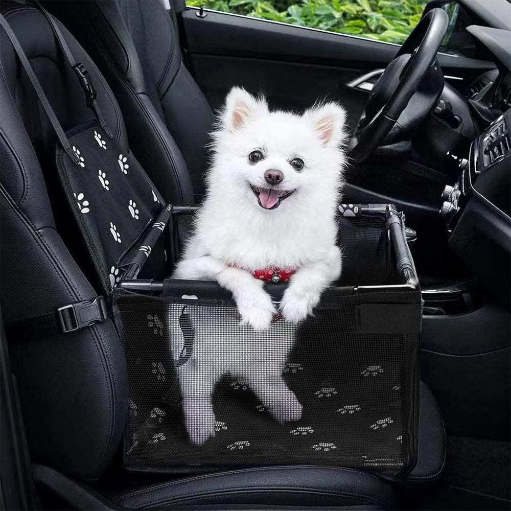 GENORTH asiento para perros en coche, ideal para viajes con perros pequeños y medianos.