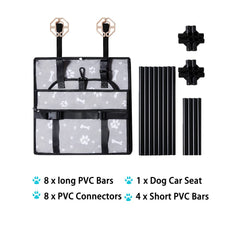 GENORTH Asiento para perros, dimensiones 18.9 x 15 x 10.6 pulgadas, ajuste cómodo.