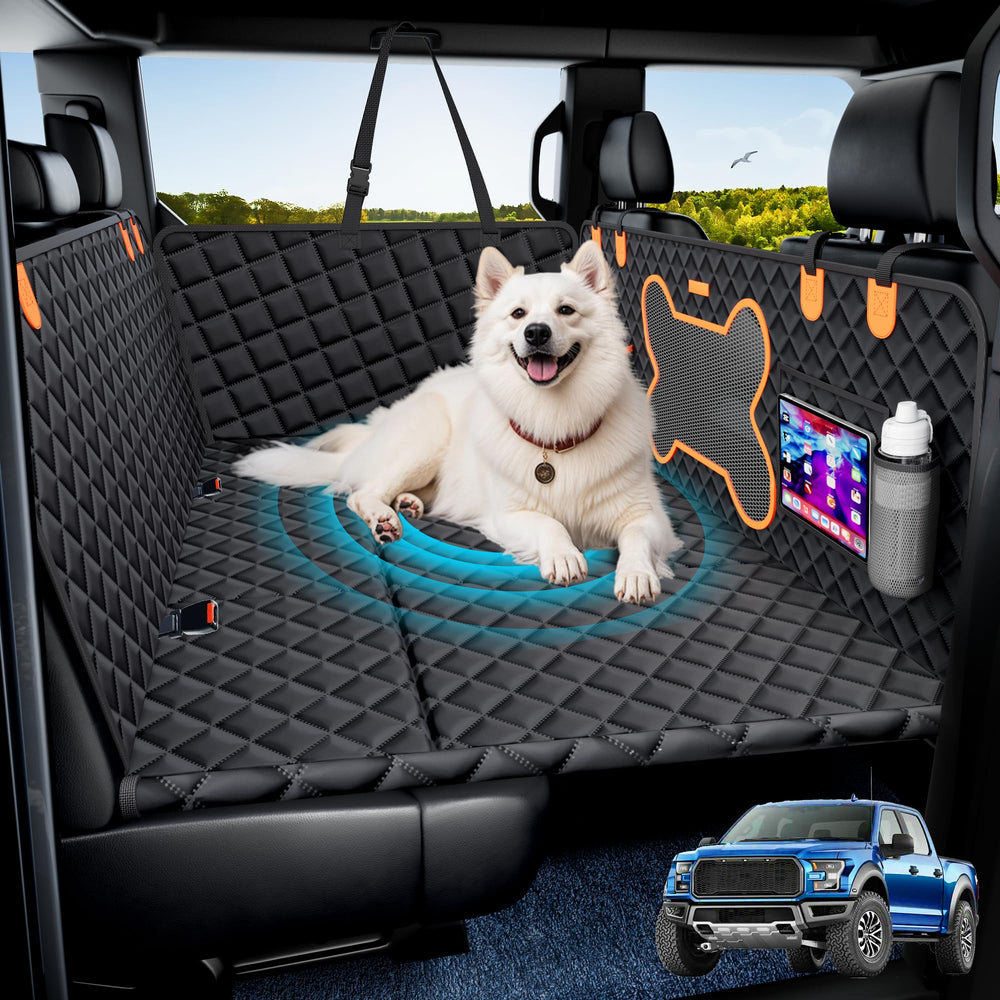 Geotick: cobertura asiento trasero para perros protege la tapicería.