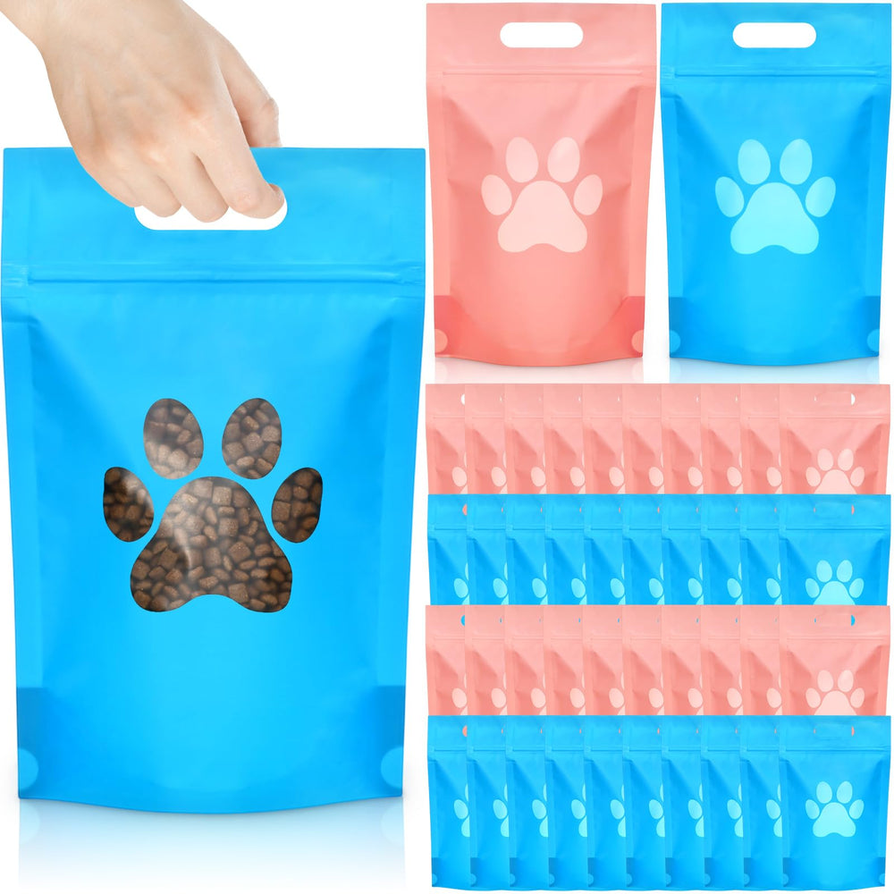 Gersoniel bolsas para golosinas de perro con ventana en forma de pata, ideal para eventos.