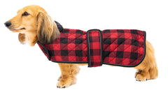 Geyecete capa impermeable para dachshund en la parte frontal, protege de la lluvia.