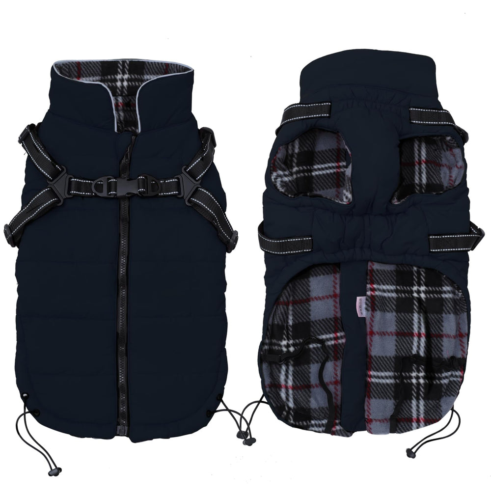 Geyecete capa de invierno para perro, azul marino XS, ideal para paseos nocturnos.