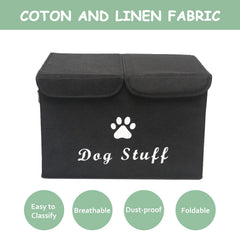 Geyecete cubo organizador con tapa para accesorios y juguetes de perros.