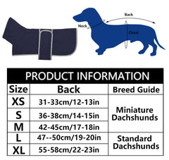 Cuello alto con solapa, protección adicional para Dachshund
