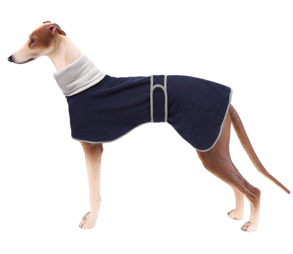 Geyecete Galgo: chaleco polar azul para paseos al aire libre.