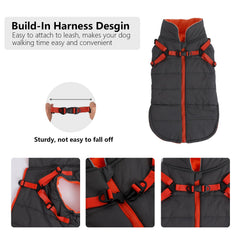 Abrigo impermeable para perro de Geyecete, tejido de nylon resistente a la lluvia.