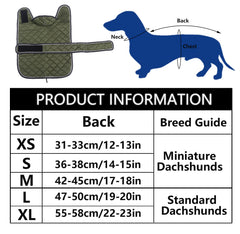 Geyecete ribetes reflectantes abrigo dachshund mayor visibilidad