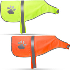 Geyoga chaleco reflectante para perros ajustable, ideal para paseos seguros.