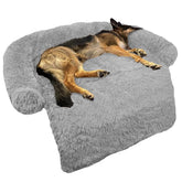 GGIB cama perro calma gris tapizada ofrece confort duradero para siestas