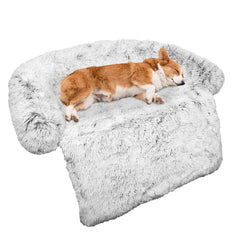 GGIB cama para perros con diseño curvo calmante para mayor descanso