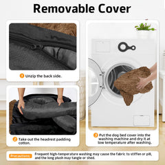 Uso en coche y muebles, cama GGIB para perros, estabilidad y confort