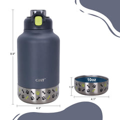 Cuenco desmontable de 10oz para beber de forma cómoda.
