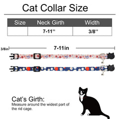 Campanas removibles del collar Giecooh, sonido suave para ubicar al felino.