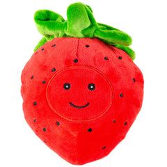 Peluche Giftable World fruta fresa con sonajero para perro, juego interactivo