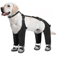 Botas Giiyoe para lluvia con suspensor protegen las patas durante paseos