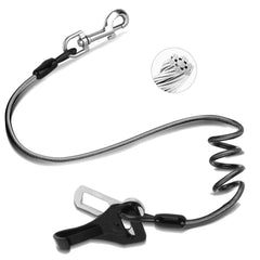 Giiyoe cinturón de seguridad para perro con cable de acero; duradero y seguro en el coche