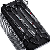 Tijeras Gimars rectas para perros, precisión en cortes limpios y definidos.