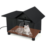 GINDOOR casa-gato exterior con calefacción: refugio cálido al aire libre.