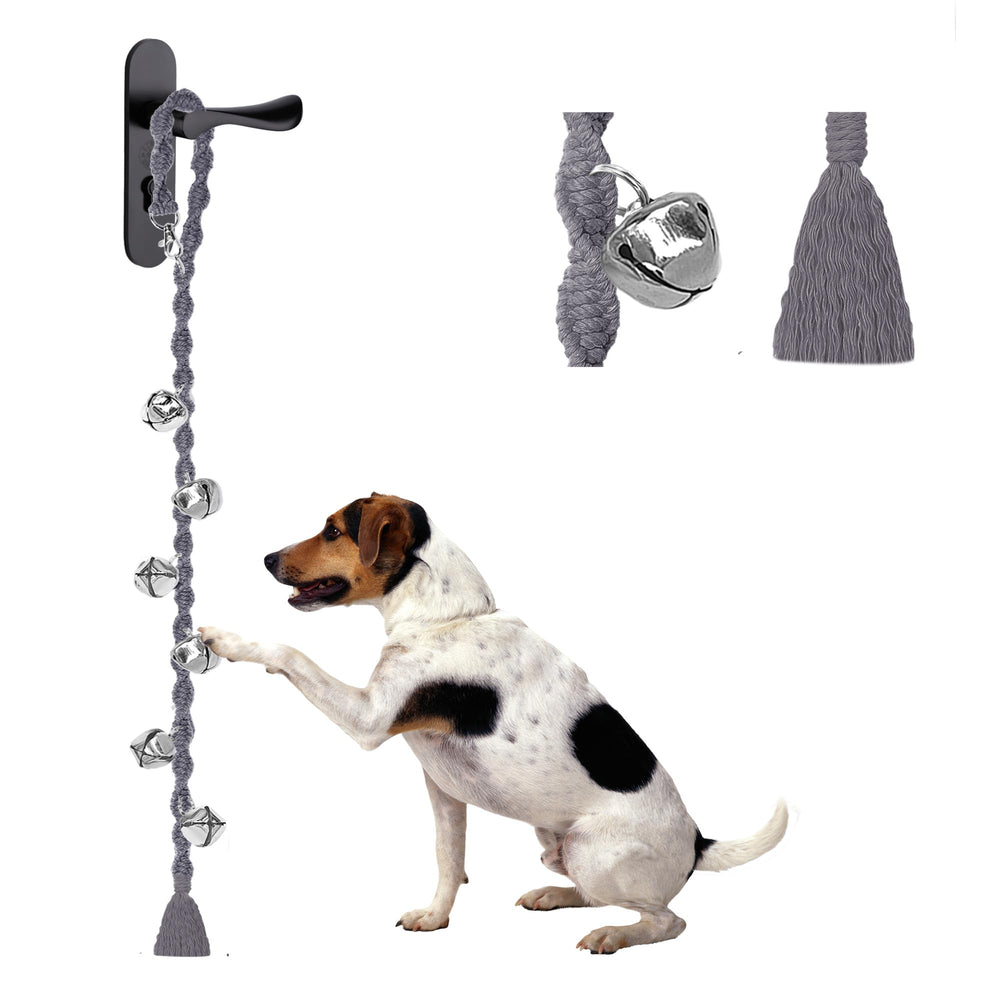 Campanas para perros GINIDEAR en la puerta para salir al exterior