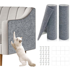 Giomre almohadilla rascado gato dos piezas gris claro protege muebles y paredes