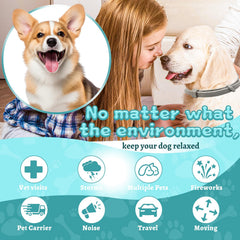 GIOVARA collar calmante ajustable para perros, talla única de 25 pulgadas.
