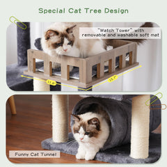 Gitelsnour arbol gatos hamaca: pausa relajante en alturas.