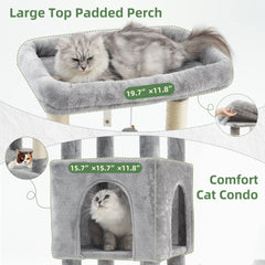 Gitelsnour plataforma superior acolchada para felinos adultos de gran tamaño.