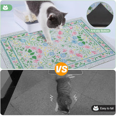 Alfombrilla Glittme para arena de gato, diseño cómodo que combina con la decoración