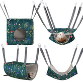 Glittme hamacas 4 pack para jaula, descanso suave para hurones.