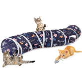 Túnel Glittme para gatos, forma espiral, espacio amplio para moverse.