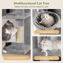 Globlazer arbol de escalada para gatos esquina 66 cesta para reposo cómodo
