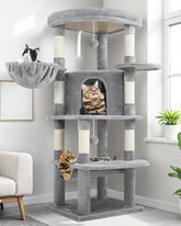 Globlazer arbol esquina gatos: plataforma superior amplia para estirarse y observar desde arriba