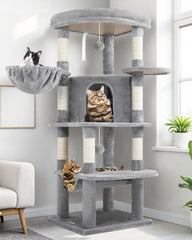 Globlazer arbol esquina gatos: plataforma superior amplia para estirarse y observar desde arriba
