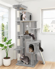 Globlazer Arbol Gatos 70 Pulgadas: torre estable para juego y observación.