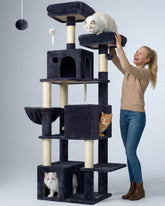 Globlazer arbol-gato alto 71 pulgadas, vista panorámica para varias mascotas