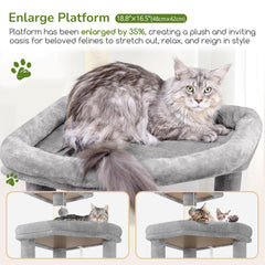 Globlazer árbol para gatos con hamaca y refugio para descanso privado
