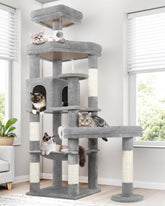 Globlazer árbol para gatos con plataforma de 65 pulgadas y base amplia para mayor estabilidad