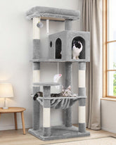Globlazer árbol para gatos de 53 pulgadas con plataforma superior acolchada para observar y descansar