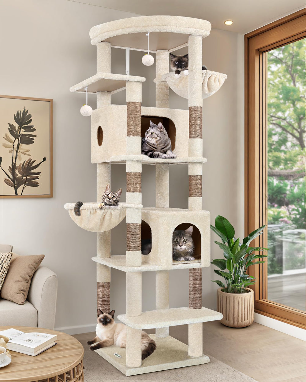 Globlazer árbol para gatos: base amplia para mayor estabilidad en casa
