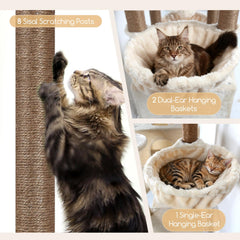 Cestas colgantes Globlazer: descanso suave para varios gatos