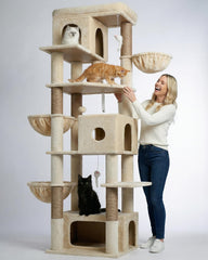 Globlazer árbol para gatos grande con plataforma superior para descanso seguro
