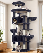Globlazer arbol-gatos interior 82 pulgadas con postes de rascado para felinos grandes