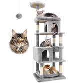 Globlazer árbol para gatos pesados, torre de 72 pulgadas, estable y seguro para trepar