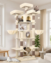 Globlazer Big Cat Tower: vista general para juego y descanso de varios gatos.