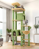 Globlazer Cactus Giant Cat Tree con condos espaciosos para felinos grandes