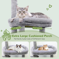 Condos dobles grandes de Globlazer, refugio espacioso para gatos adultos y tranquilos.