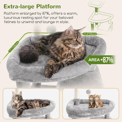 Globlazer torre con casitas privadas amplias para descanso de gatos grandes