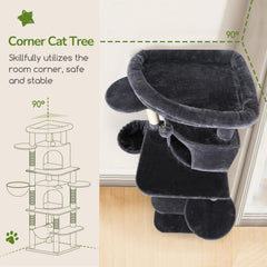 Globlazer Condos Gatos Forma Ala Ventilada, ahorro de espacio.