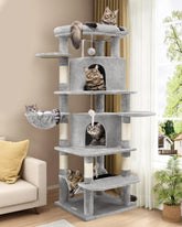 Globlazer árbol de esquina para grandes gatos, diseño elegante para sala.