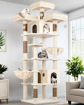 Globlazer F82 torre para gatos de interior, altura de 82 pulgadas para explorar y observar.